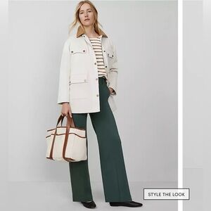 Ann Taylor Weekend Collection Trouser in Sateen